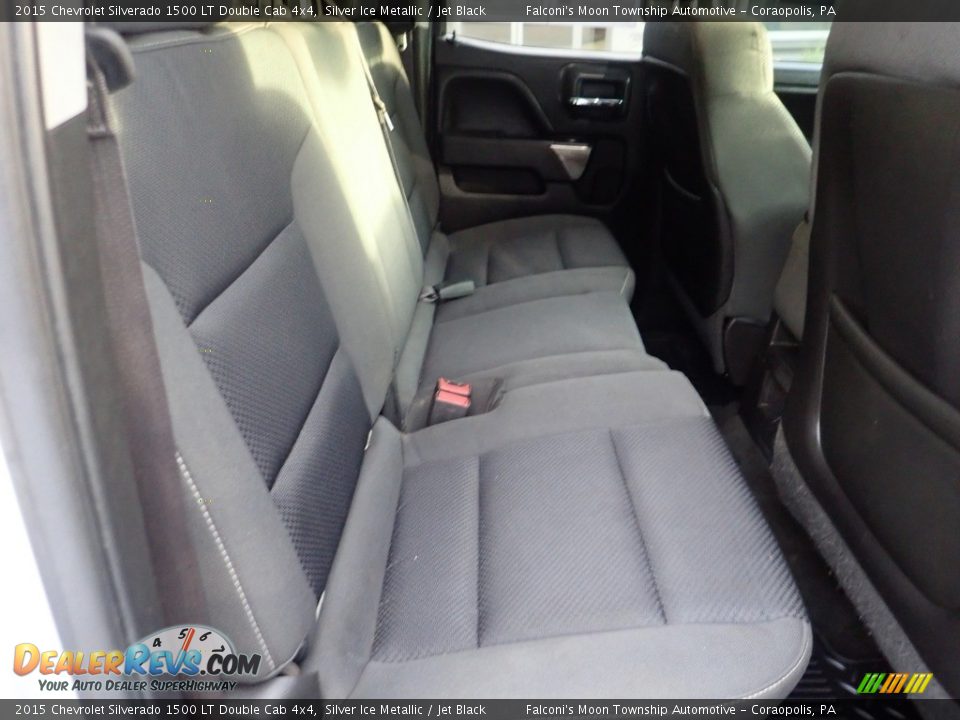 2015 Chevrolet Silverado 1500 LT Double Cab 4x4 Silver Ice Metallic / Jet Black Photo #15
