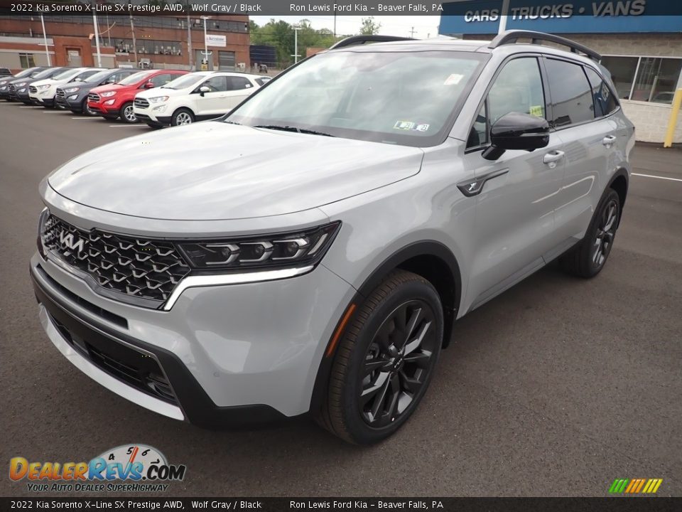 2022 Kia Sorento X-Line SX Prestige AWD Wolf Gray / Black Photo #4