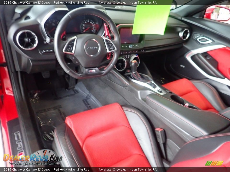 Adrenaline Red Interior - 2016 Chevrolet Camaro SS Coupe Photo #23