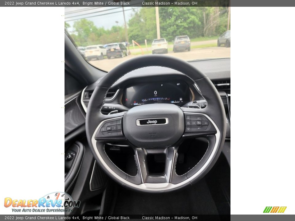 2022 Jeep Grand Cherokee L Laredo 4x4 Bright White / Global Black Photo #6