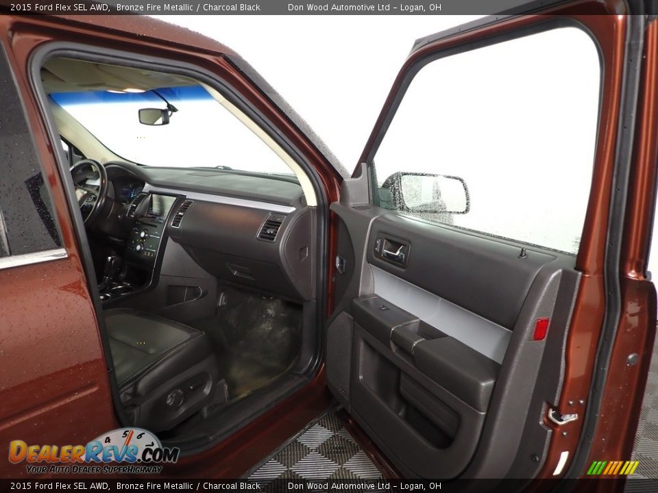 2015 Ford Flex SEL AWD Bronze Fire Metallic / Charcoal Black Photo #28