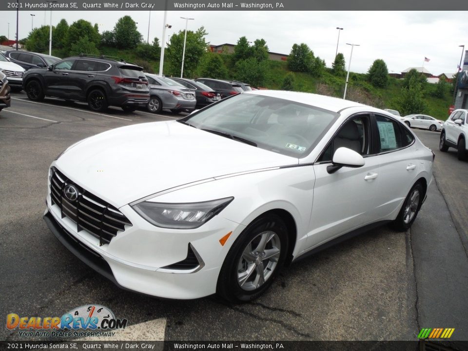 2021 Hyundai Sonata SE Quartz White / Dark Gray Photo #5