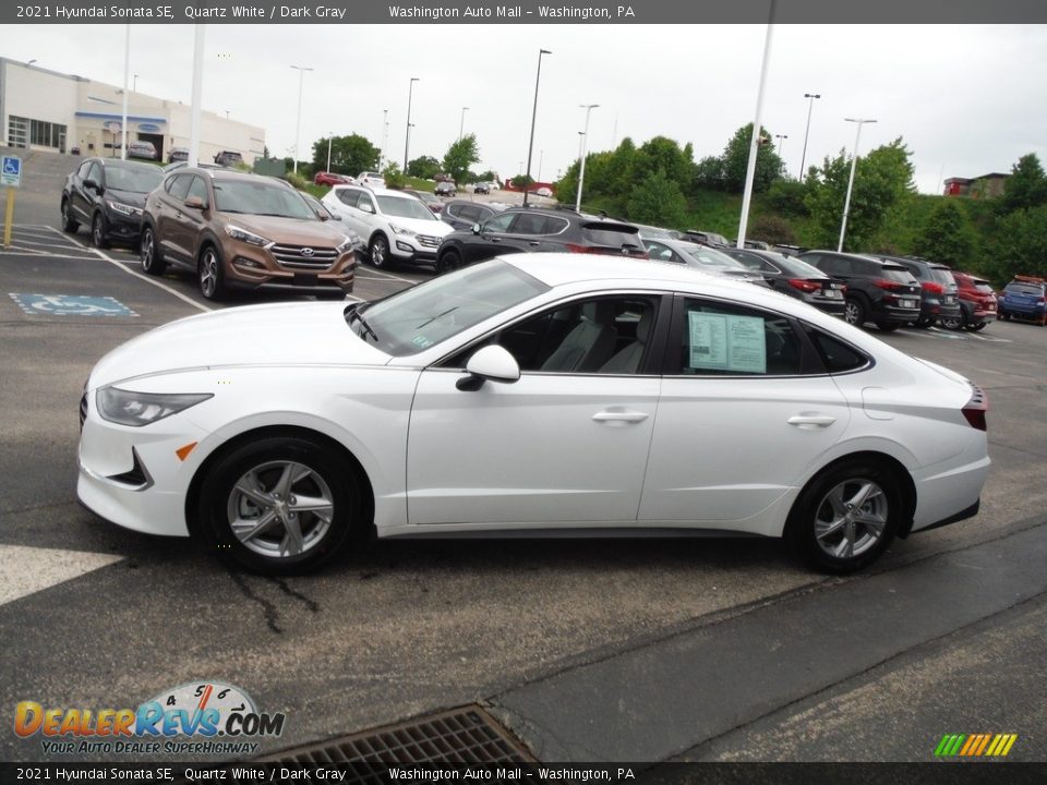 2021 Hyundai Sonata SE Quartz White / Dark Gray Photo #6