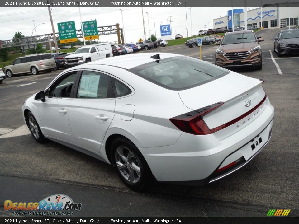 2021 Hyundai Sonata SE Quartz White / Dark Gray Photo #7
