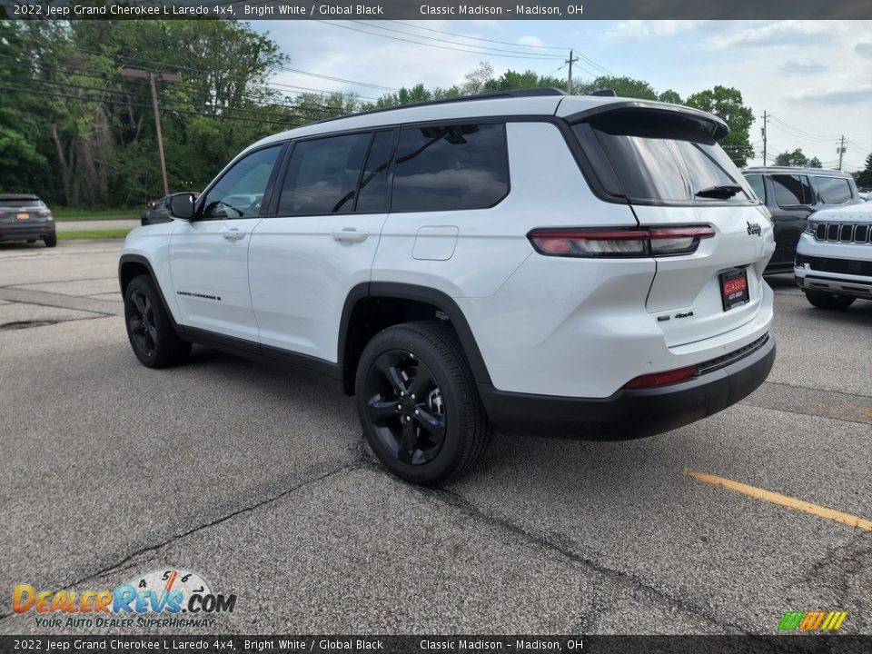 2022 Jeep Grand Cherokee L Laredo 4x4 Bright White / Global Black Photo #10