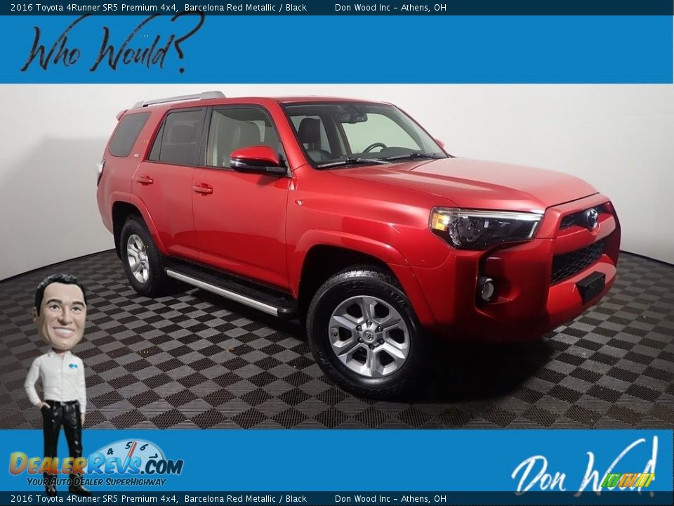 2016 Toyota 4Runner SR5 Premium 4x4 Barcelona Red Metallic / Black Photo #1