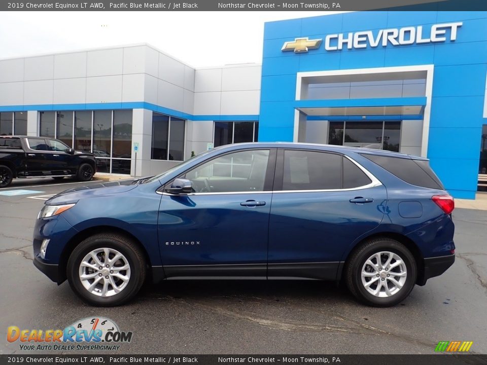 2019 Chevrolet Equinox LT AWD Pacific Blue Metallic / Jet Black Photo #3