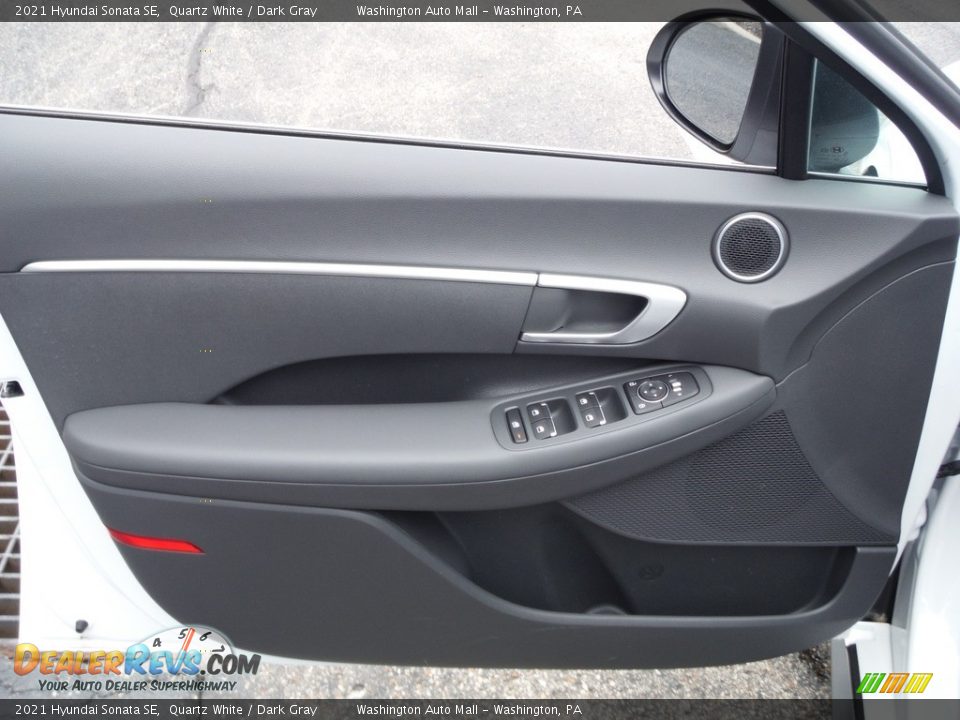 2021 Hyundai Sonata SE Quartz White / Dark Gray Photo #12