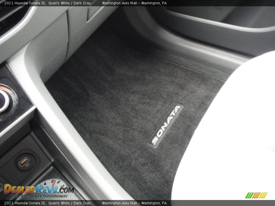 2021 Hyundai Sonata SE Quartz White / Dark Gray Photo #18