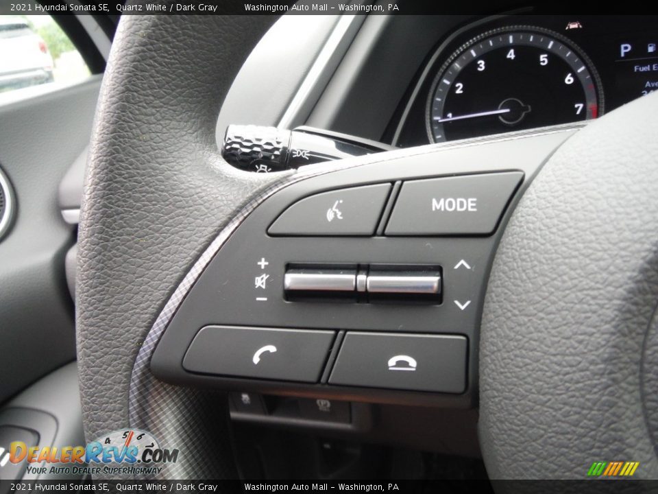 2021 Hyundai Sonata SE Quartz White / Dark Gray Photo #20