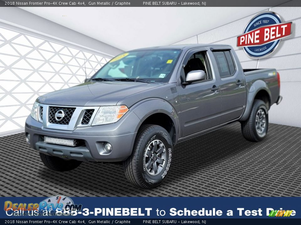 2018 Nissan Frontier Pro-4X Crew Cab 4x4 Gun Metallic / Graphite Photo #1