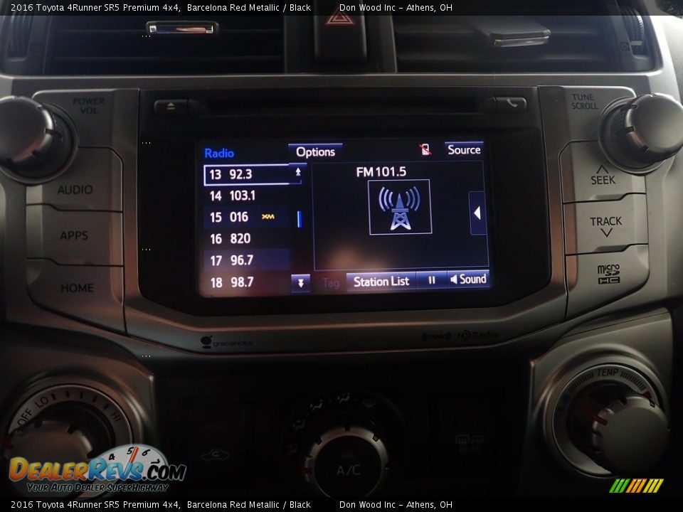 2016 Toyota 4Runner SR5 Premium 4x4 Barcelona Red Metallic / Black Photo #29
