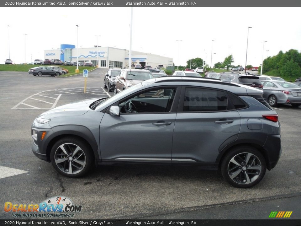 Sonic Silver 2020 Hyundai Kona Limited AWD Photo #6