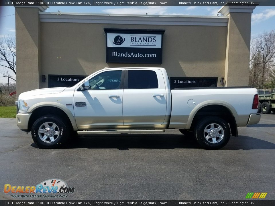 2011 Dodge Ram 2500 HD Laramie Crew Cab 4x4 Bright White / Light Pebble Beige/Bark Brown Photo #1