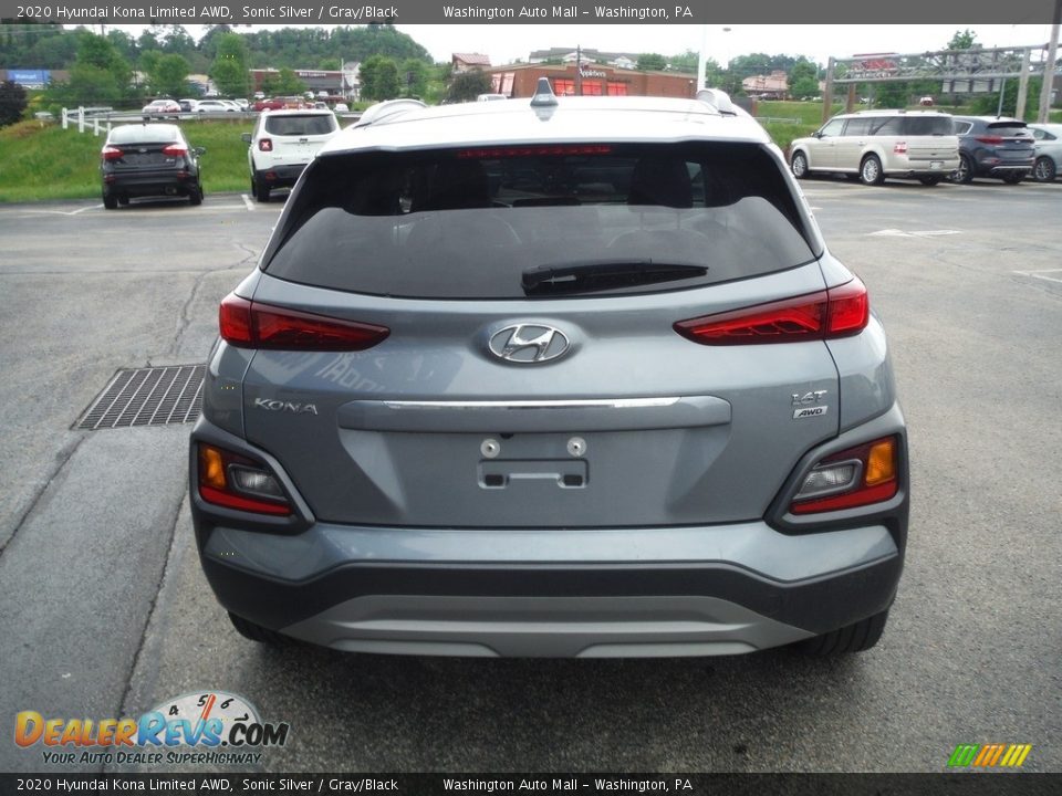 2020 Hyundai Kona Limited AWD Sonic Silver / Gray/Black Photo #8