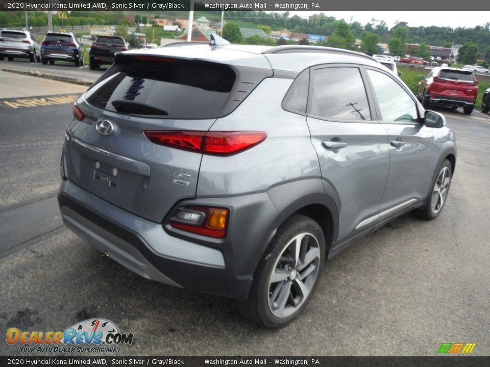 2020 Hyundai Kona Limited AWD Sonic Silver / Gray/Black Photo #9