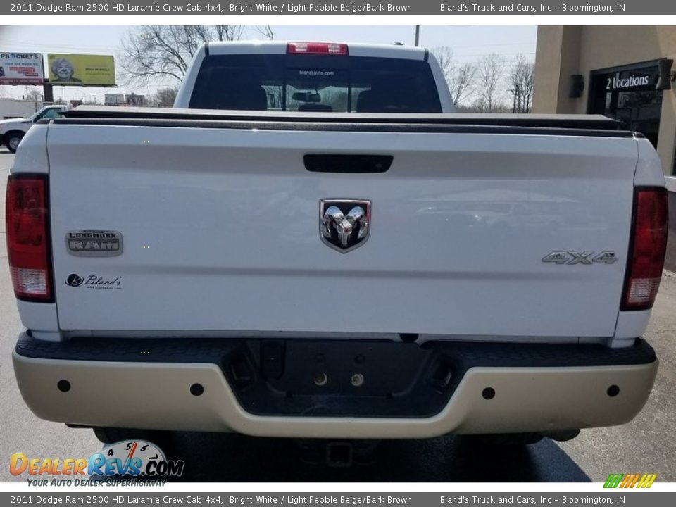 2011 Dodge Ram 2500 HD Laramie Crew Cab 4x4 Bright White / Light Pebble Beige/Bark Brown Photo #3