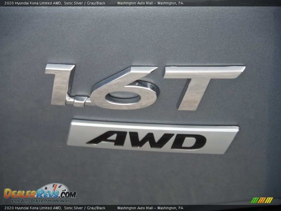 2020 Hyundai Kona Limited AWD Sonic Silver / Gray/Black Photo #10