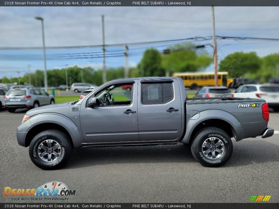 Gun Metallic 2018 Nissan Frontier Pro-4X Crew Cab 4x4 Photo #11