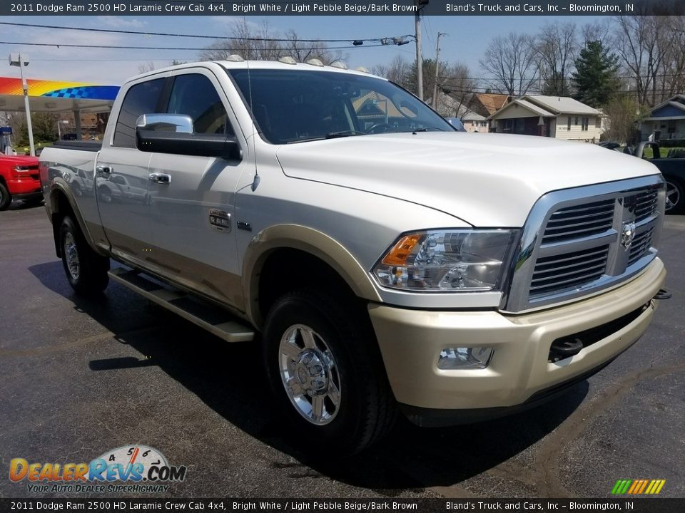 2011 Dodge Ram 2500 HD Laramie Crew Cab 4x4 Bright White / Light Pebble Beige/Bark Brown Photo #6