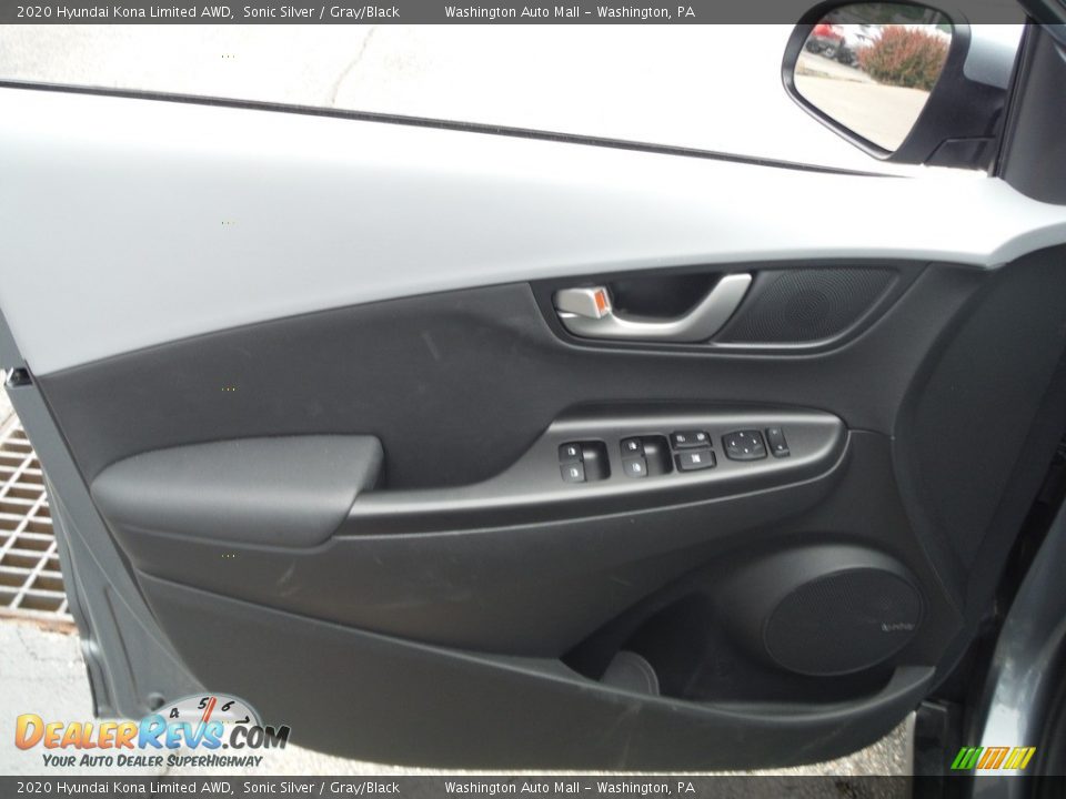 2020 Hyundai Kona Limited AWD Sonic Silver / Gray/Black Photo #16