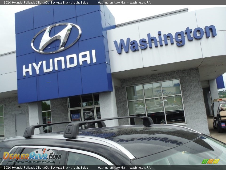2020 Hyundai Palisade SEL AWD Becketts Black / Light Beige Photo #3