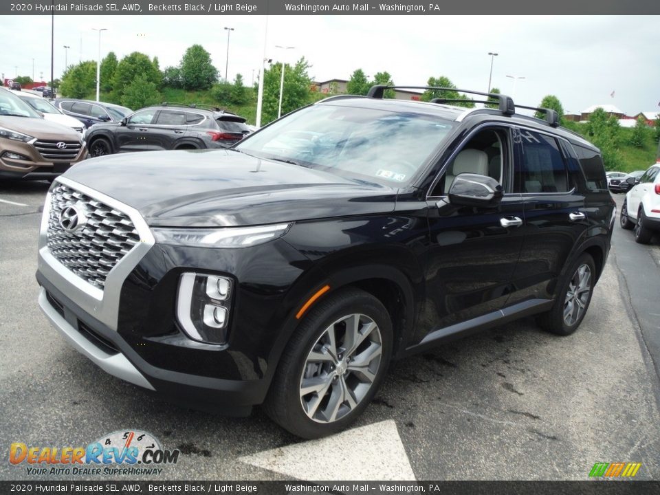 2020 Hyundai Palisade SEL AWD Becketts Black / Light Beige Photo #6