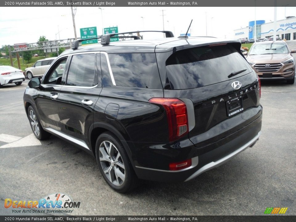 2020 Hyundai Palisade SEL AWD Becketts Black / Light Beige Photo #9