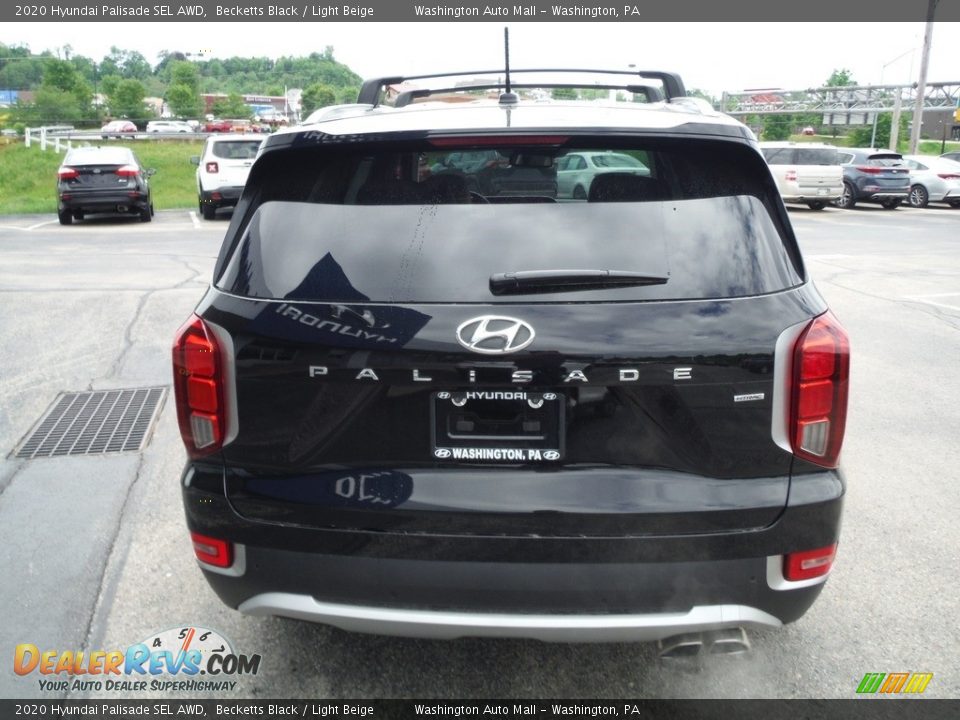 2020 Hyundai Palisade SEL AWD Becketts Black / Light Beige Photo #10
