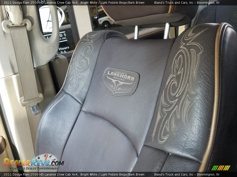 2011 Dodge Ram 2500 HD Laramie Crew Cab 4x4 Bright White / Light Pebble Beige/Bark Brown Photo #36