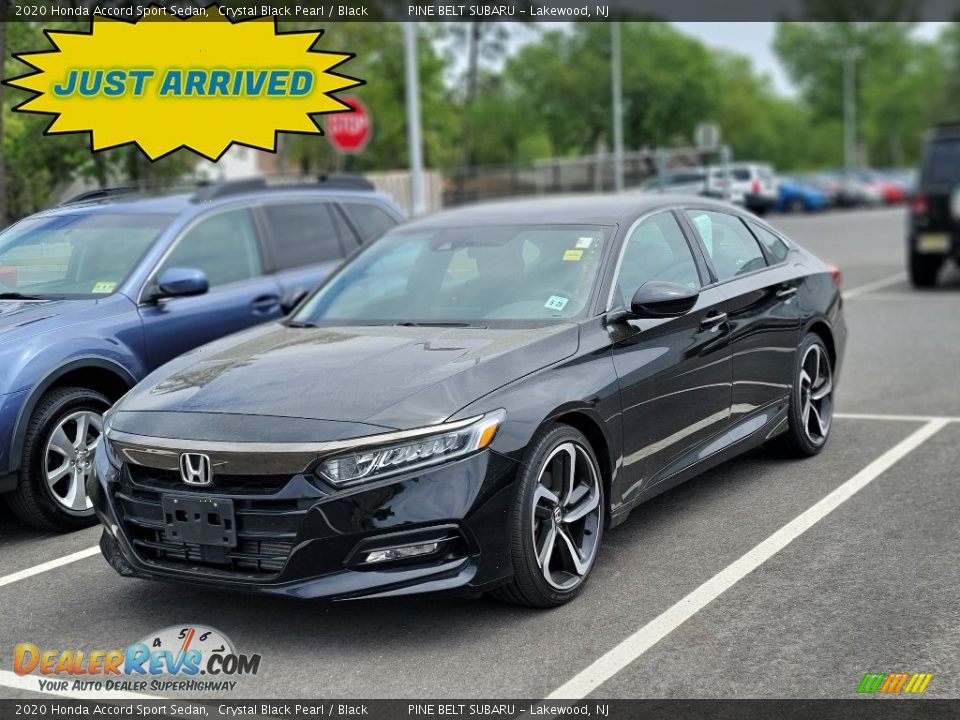 2020 Honda Accord Sport Sedan Crystal Black Pearl / Black Photo #1