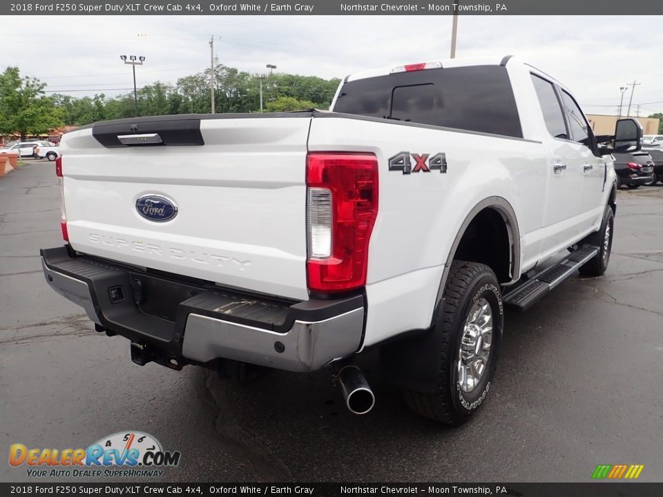 2018 Ford F250 Super Duty XLT Crew Cab 4x4 Oxford White / Earth Gray Photo #7