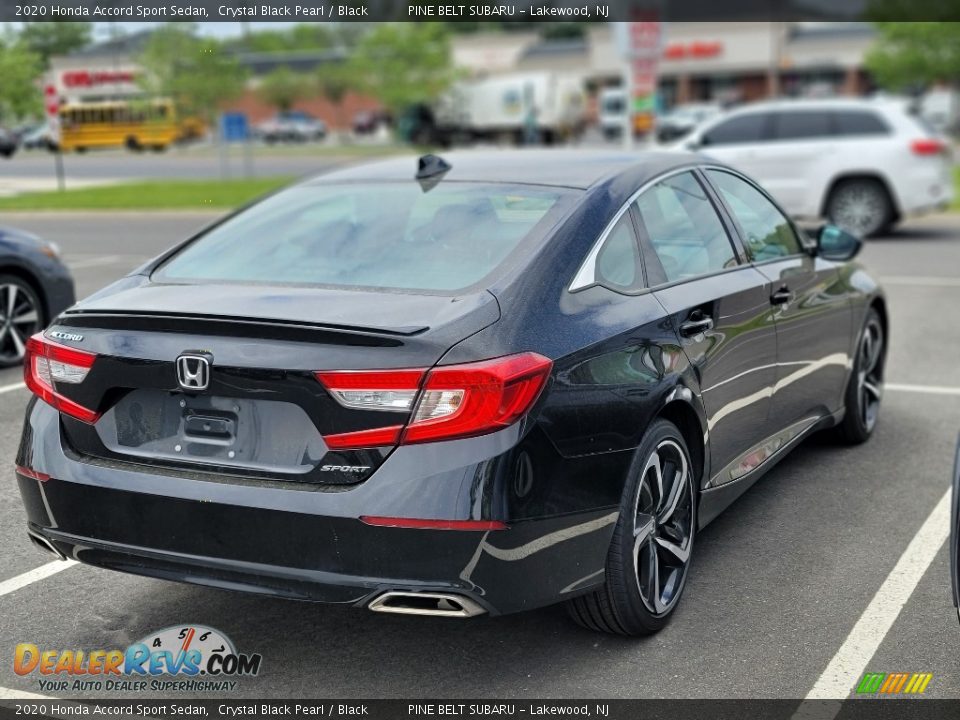 2020 Honda Accord Sport Sedan Crystal Black Pearl / Black Photo #4