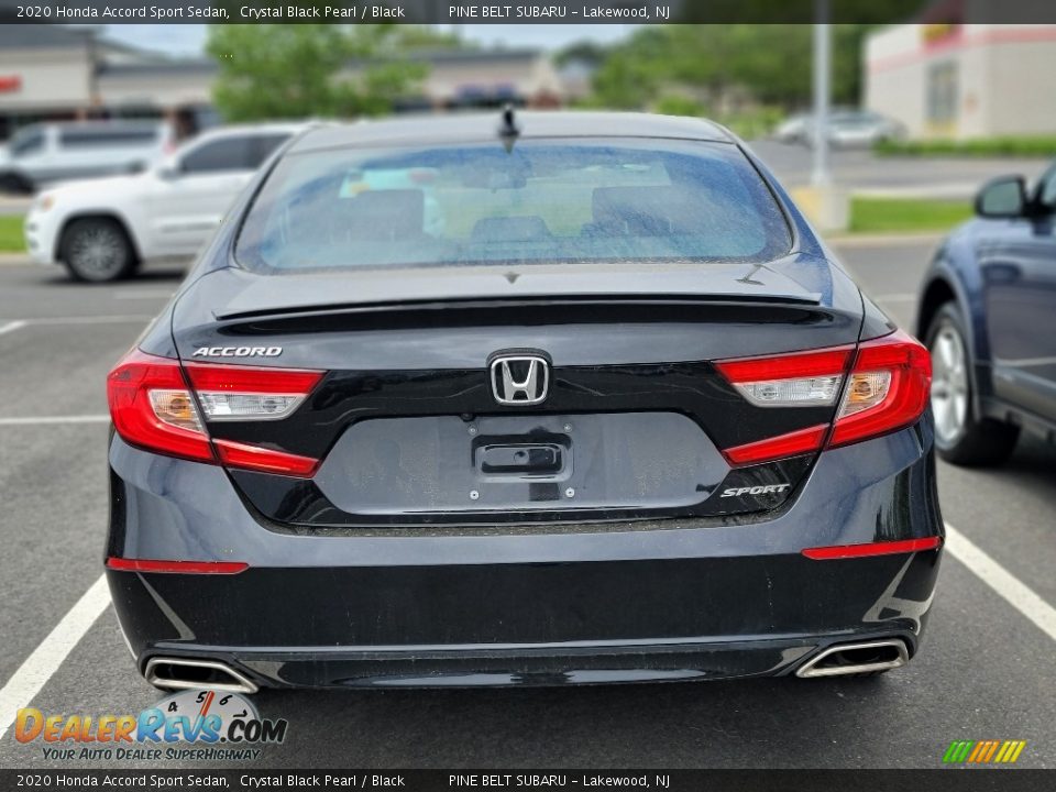 2020 Honda Accord Sport Sedan Crystal Black Pearl / Black Photo #5