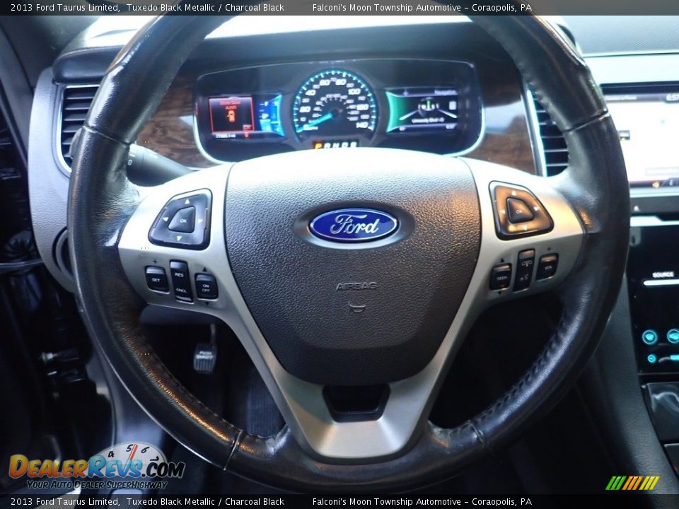 2013 Ford Taurus Limited Tuxedo Black Metallic / Charcoal Black Photo #19