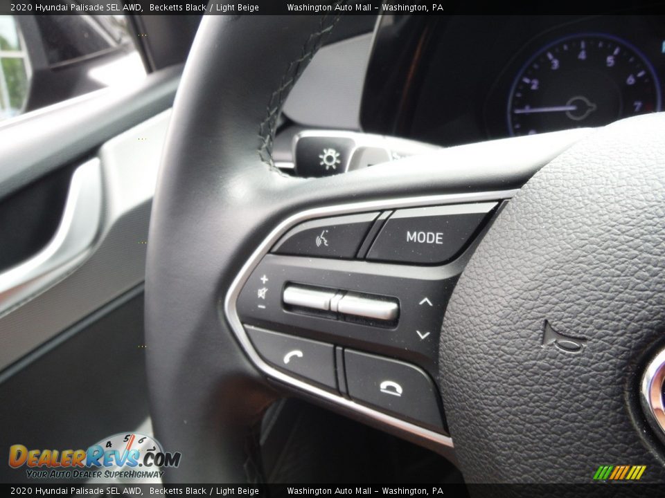 2020 Hyundai Palisade SEL AWD Becketts Black / Light Beige Photo #23