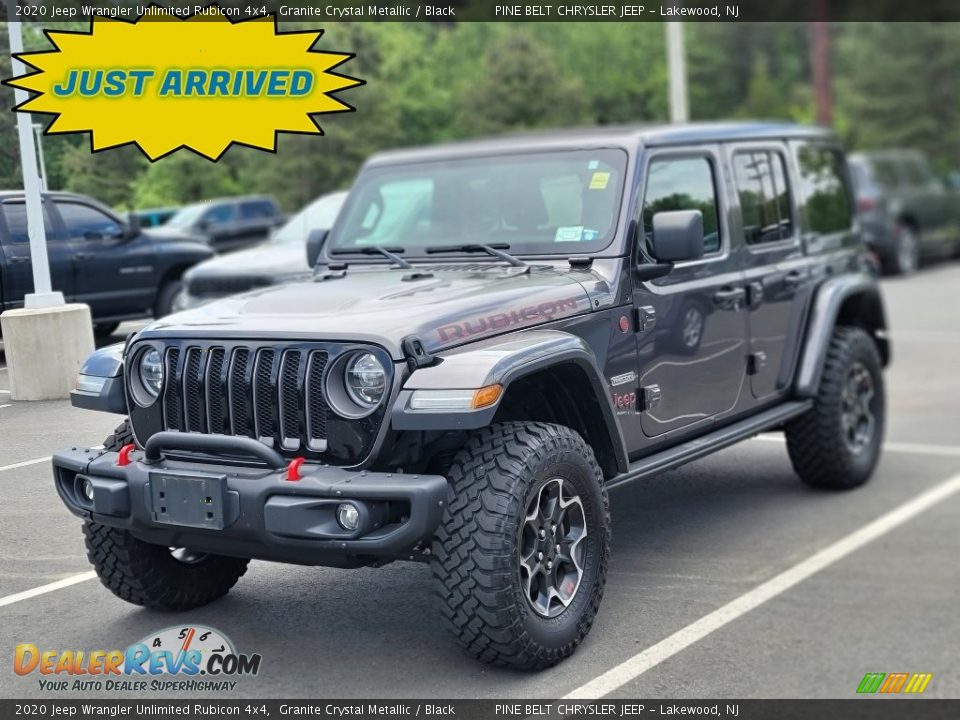 2020 Jeep Wrangler Unlimited Rubicon 4x4 Granite Crystal Metallic / Black Photo #1