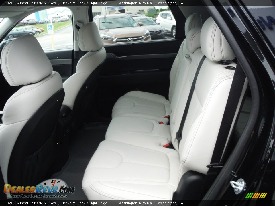 2020 Hyundai Palisade SEL AWD Becketts Black / Light Beige Photo #30