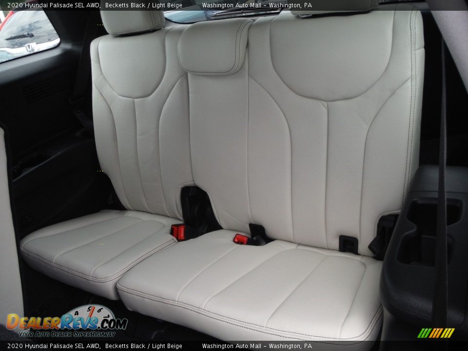 2020 Hyundai Palisade SEL AWD Becketts Black / Light Beige Photo #32