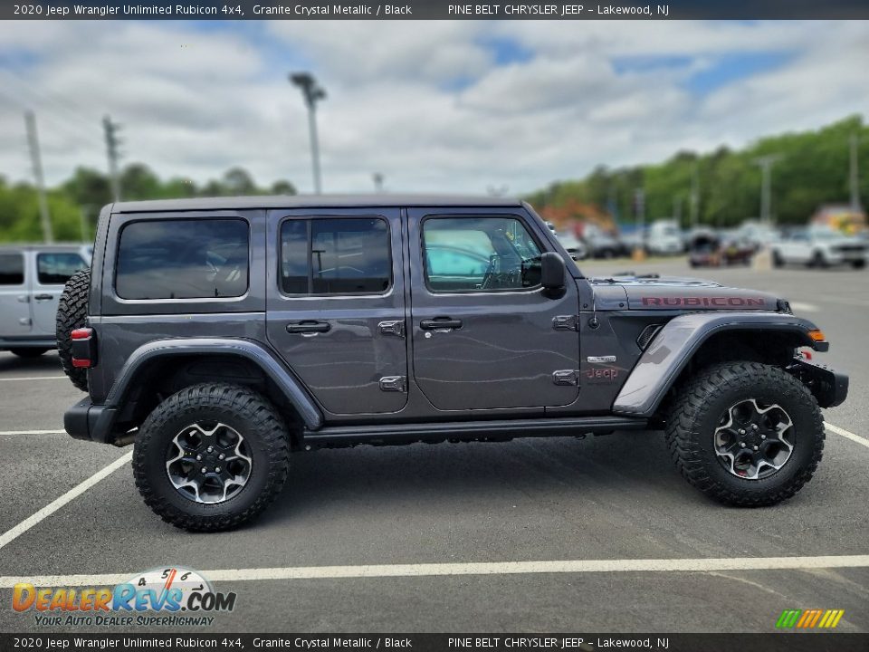 2020 Jeep Wrangler Unlimited Rubicon 4x4 Granite Crystal Metallic / Black Photo #9