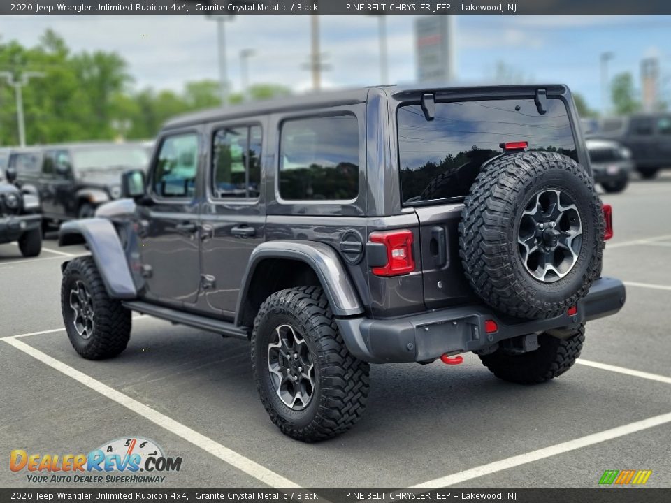 2020 Jeep Wrangler Unlimited Rubicon 4x4 Granite Crystal Metallic / Black Photo #12