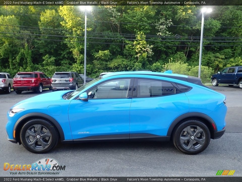 Grabber Blue Metallic 2022 Ford Mustang Mach-E Select eAWD Photo #6