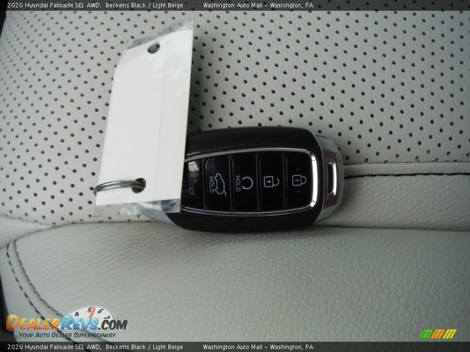 2020 Hyundai Palisade SEL AWD Becketts Black / Light Beige Photo #36