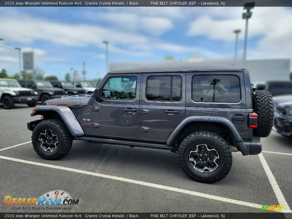 2020 Jeep Wrangler Unlimited Rubicon 4x4 Granite Crystal Metallic / Black Photo #13