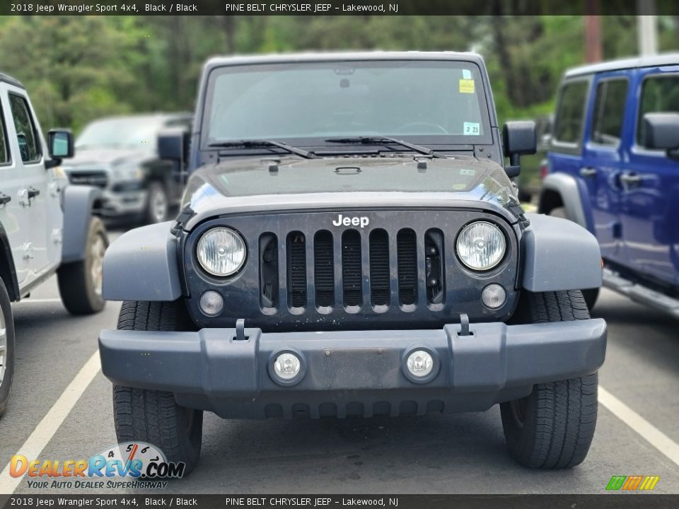 2018 Jeep Wrangler Sport 4x4 Black / Black Photo #2