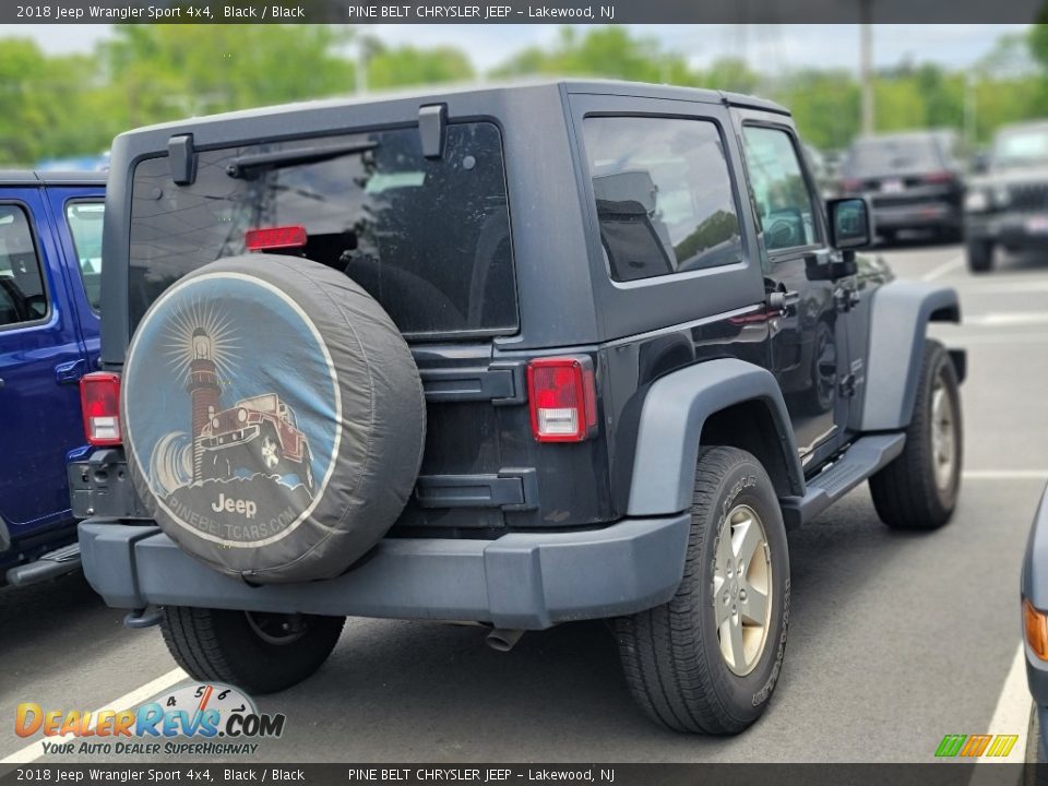 2018 Jeep Wrangler Sport 4x4 Black / Black Photo #5