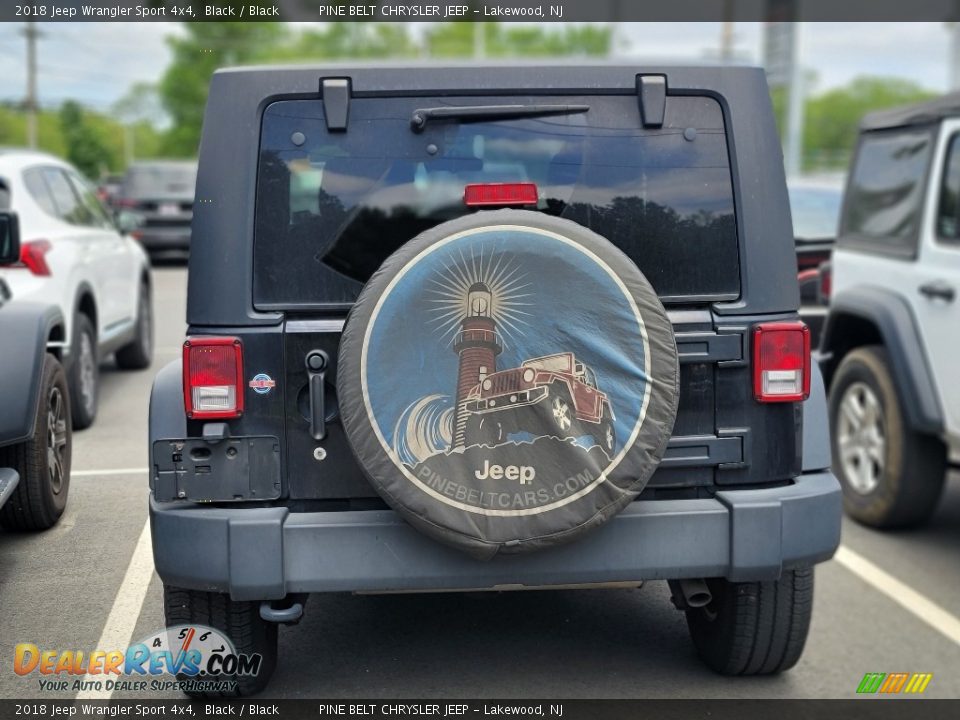 2018 Jeep Wrangler Sport 4x4 Black / Black Photo #6