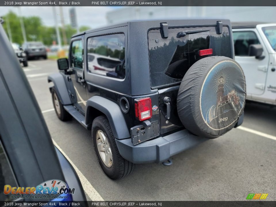 2018 Jeep Wrangler Sport 4x4 Black / Black Photo #7