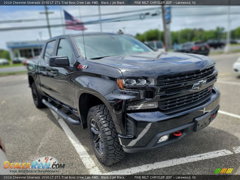 2019 Chevrolet Silverado 1500 LT Z71 Trail Boss Crew Cab 4WD Black / Jet Black Photo #3