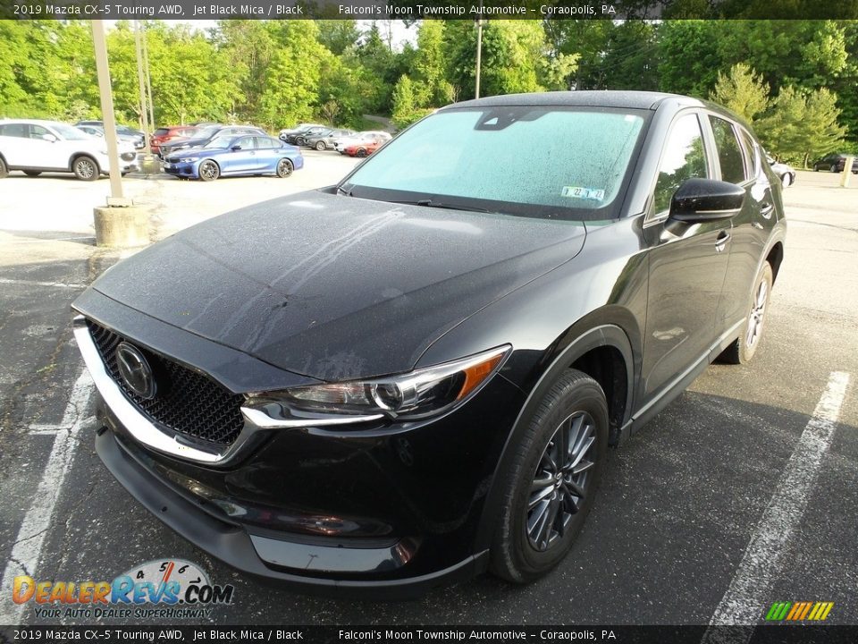2019 Mazda CX-5 Touring AWD Jet Black Mica / Black Photo #1
